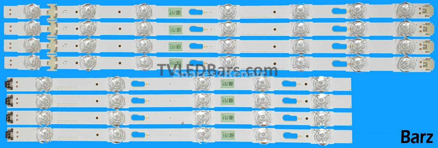 Barz LED Backlight Array Samsung BN96-39781A + BN96-39782A 43" V6DU-430DCA-R2 + V6DU-430DCA-R2 8pcs