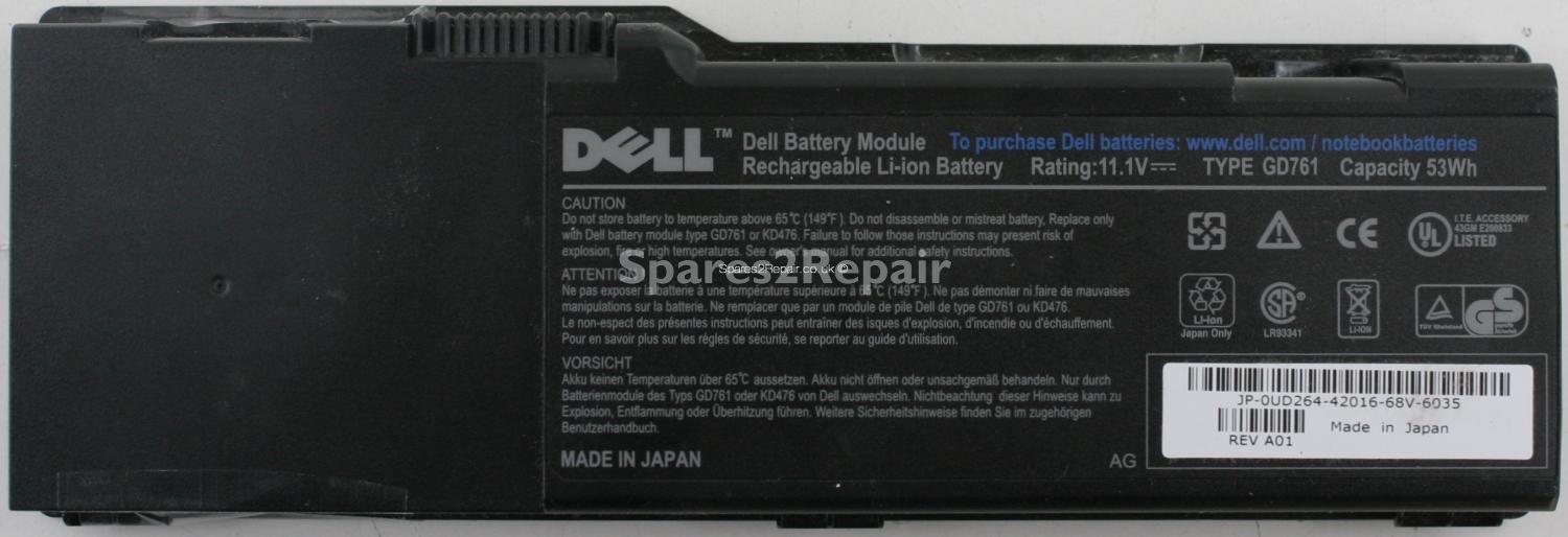 Dell Inspiron 6400 - Battery - GD761 - 11.1V - 53Wh - Li-ion