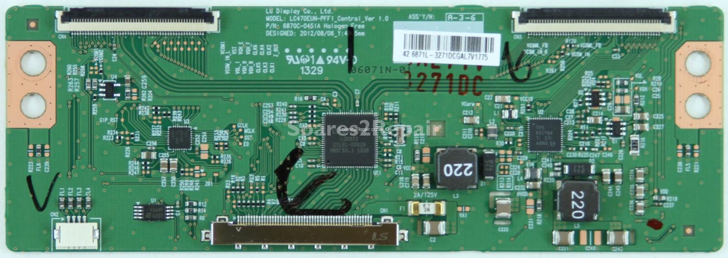 Finlux 42FLHK240BHD - LVDS - 6870C-0451A - 6871L-3271D - LC470EUN-PFF1_Control_Ver 1.0