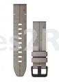 Garmin Wristbands For Smartwatch - 010-12876-00 Garmin Replacement Strap Quickfit20 Velour Leather Gray-gray