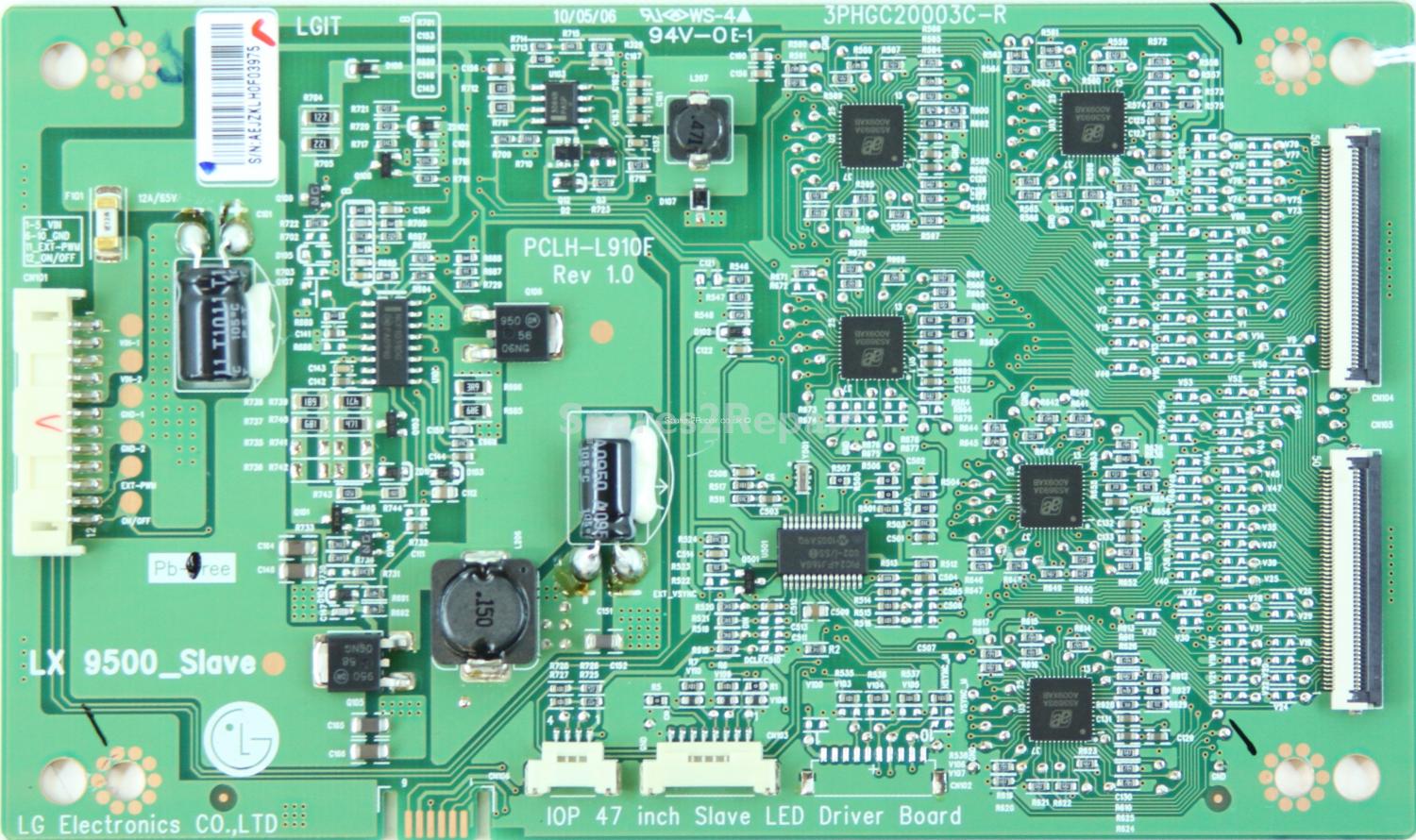 LG 47LX9900 - LED Driver Board - 3PHGC20003C-R - Rev 1.0 - PCLH-L910F - LX 9500_Slave