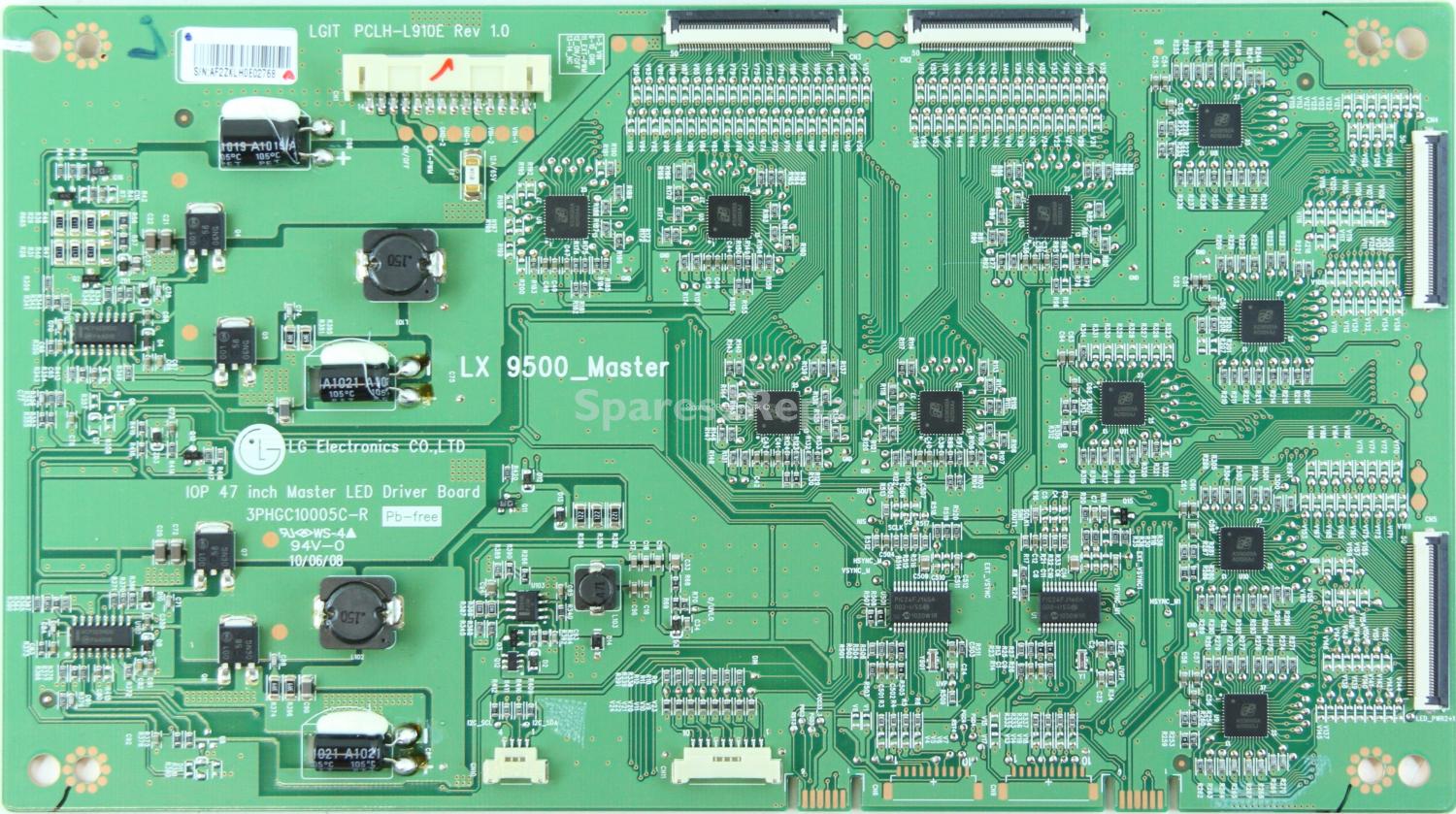 LG 47LX9900 - LED Driver Board - 3PHGC10005C-R - LGIT PCLH-L910E - Rev 1.0 - LX 9500_Master
