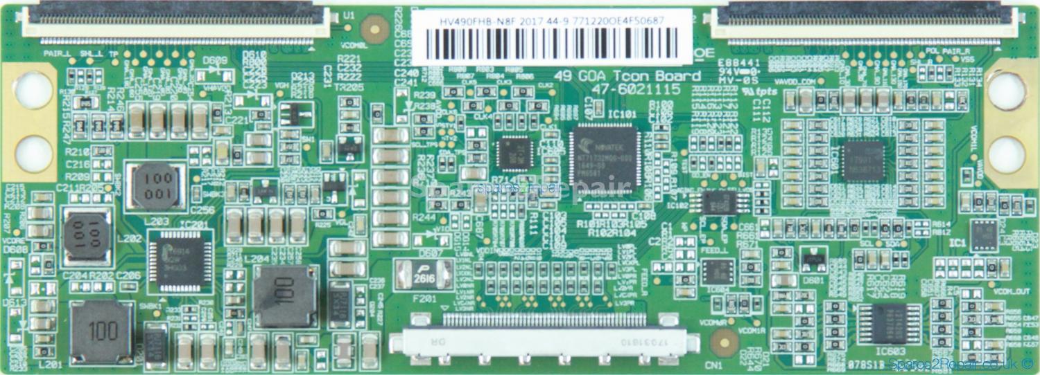 LG 49LJ515V - T-Con - 44-9771220 - 47-6021115 - HV490FHB-N8F