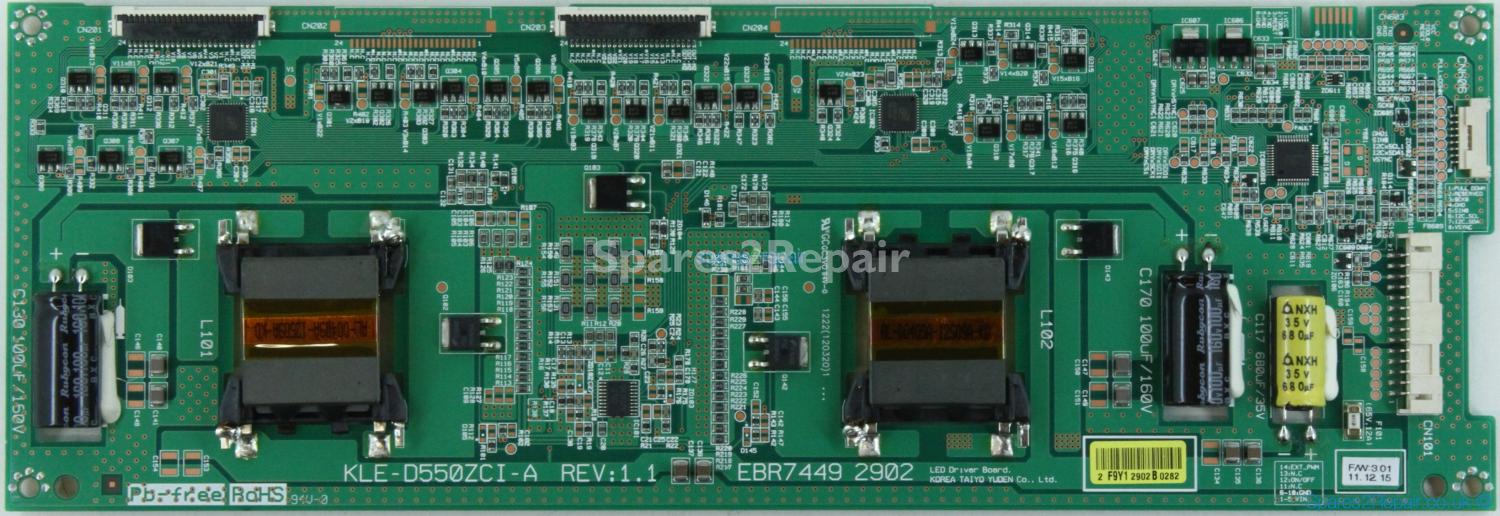 LG 55LM960V - LED Driver Board - EBR74492902 - KLE-D550ZCI-A - REV:1.1