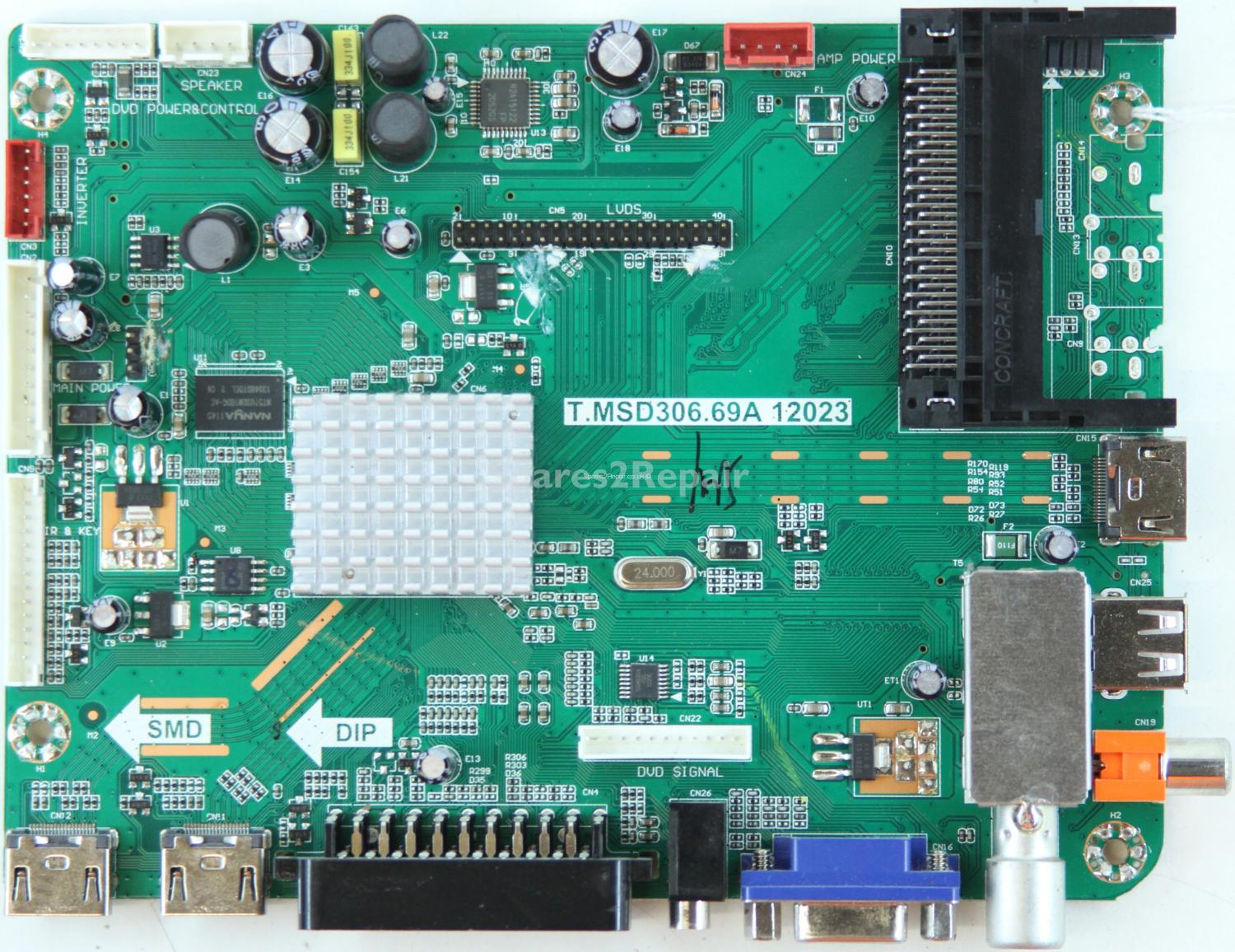 Logik L32HED12 - Main AV - T.MSD306.69A 12023 - 890-M01-00E2 - 1A2G1626 - T320B6-P01-L11