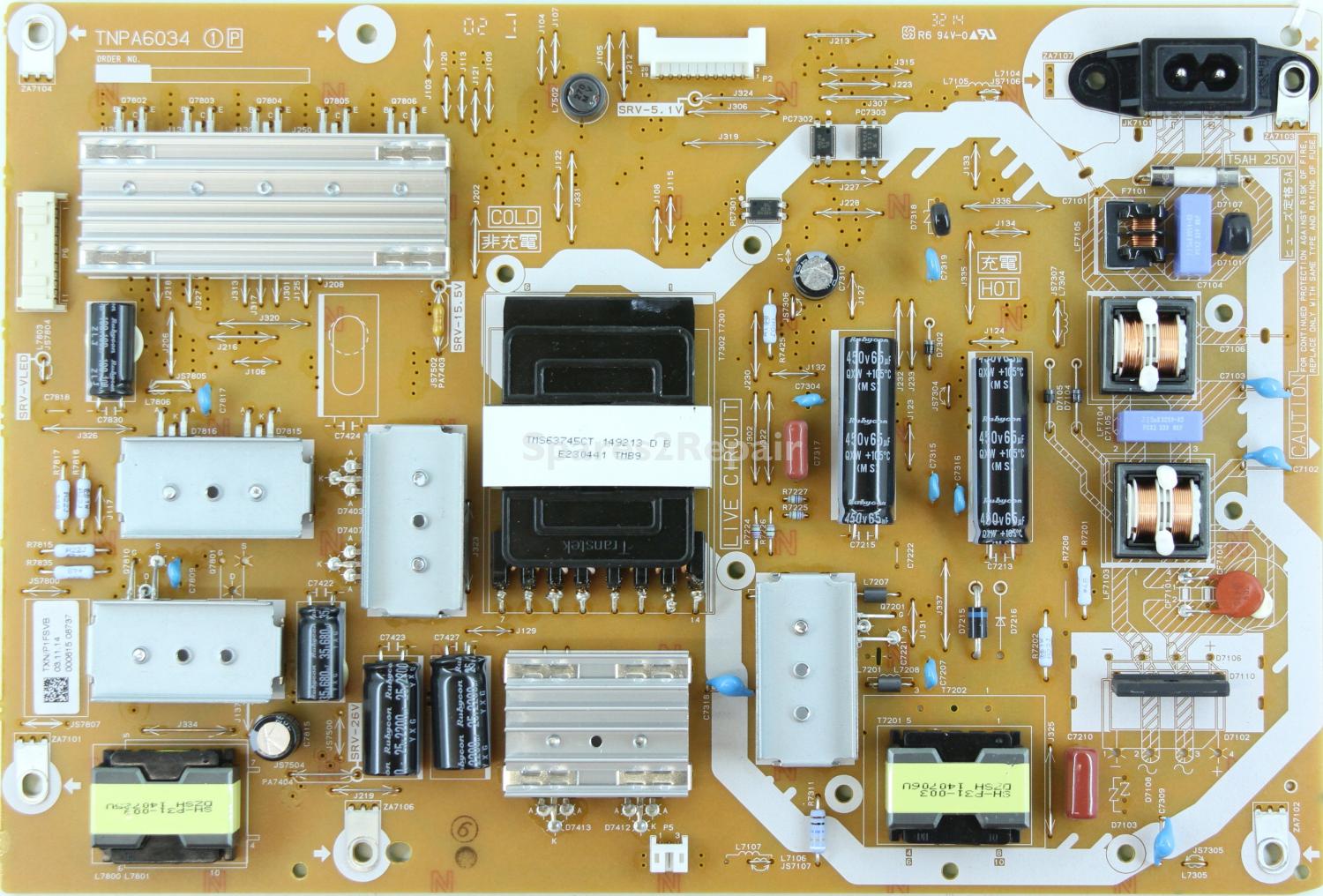 Panasonic TX-40AX630B - PSU - TXN/P1FSVB - TNPA6034 1P