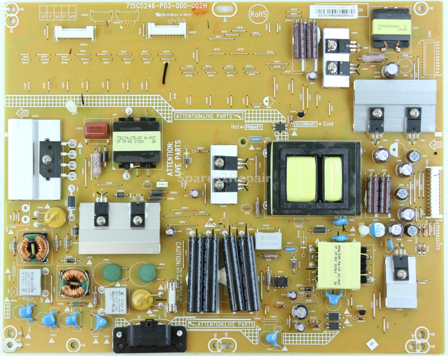 Philips 42HFL30070/10 - Power Supply - 715G5246-P03-000-002H - CQ60AXAA4 - QCSCN88001