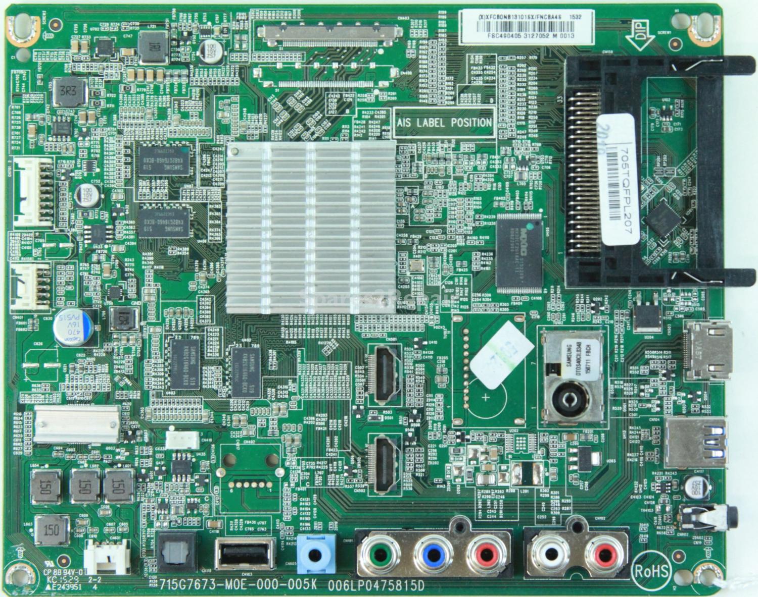 Philips 49PUT4900/12 - Main AV - 715G7673-M0E-000-005K - 006LP0475815D - 705TQFPL207