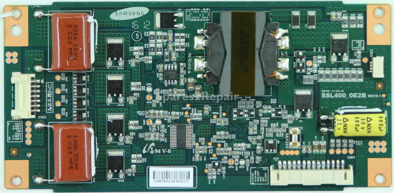 Polaroid P40LED12 - LED Driver Board - LJ97-03497B - SSL400_0E2B - REV0.1