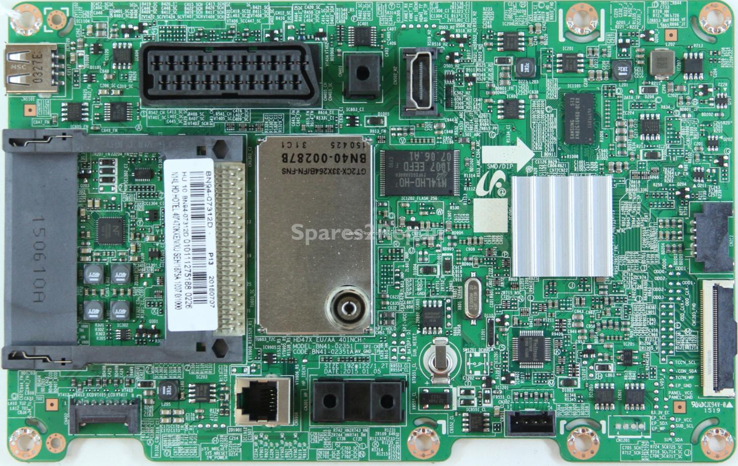 Samsung HG40ED470BK - Main AV - BN94-07312D - BN41-02351A - HD47X_EU/AA_40INCH