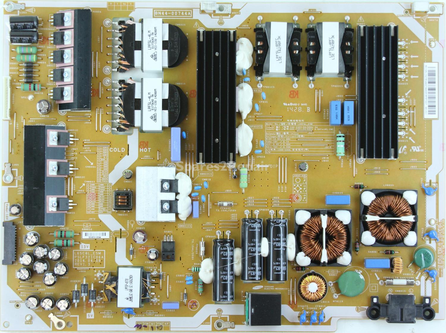 Samsung UE55HU8500 - PSU - BN44-00744A - REV1.3 - PSLF321C06A - L65C4L_ESM