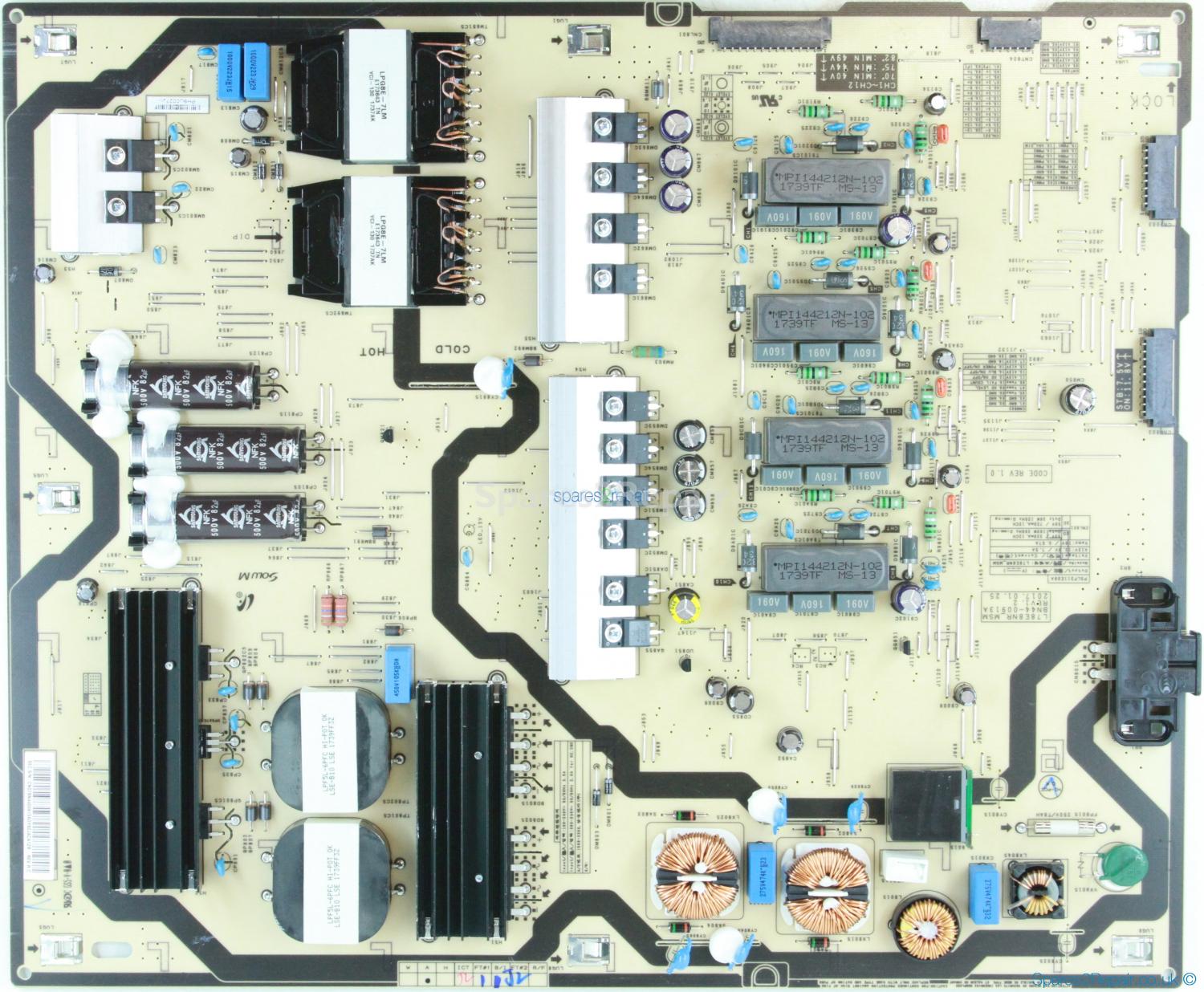 Samsung UE75MU7000T - Power Supply - BN44-00913A - REV1.2 - PSLF311E09A - L78E8NR_MSM