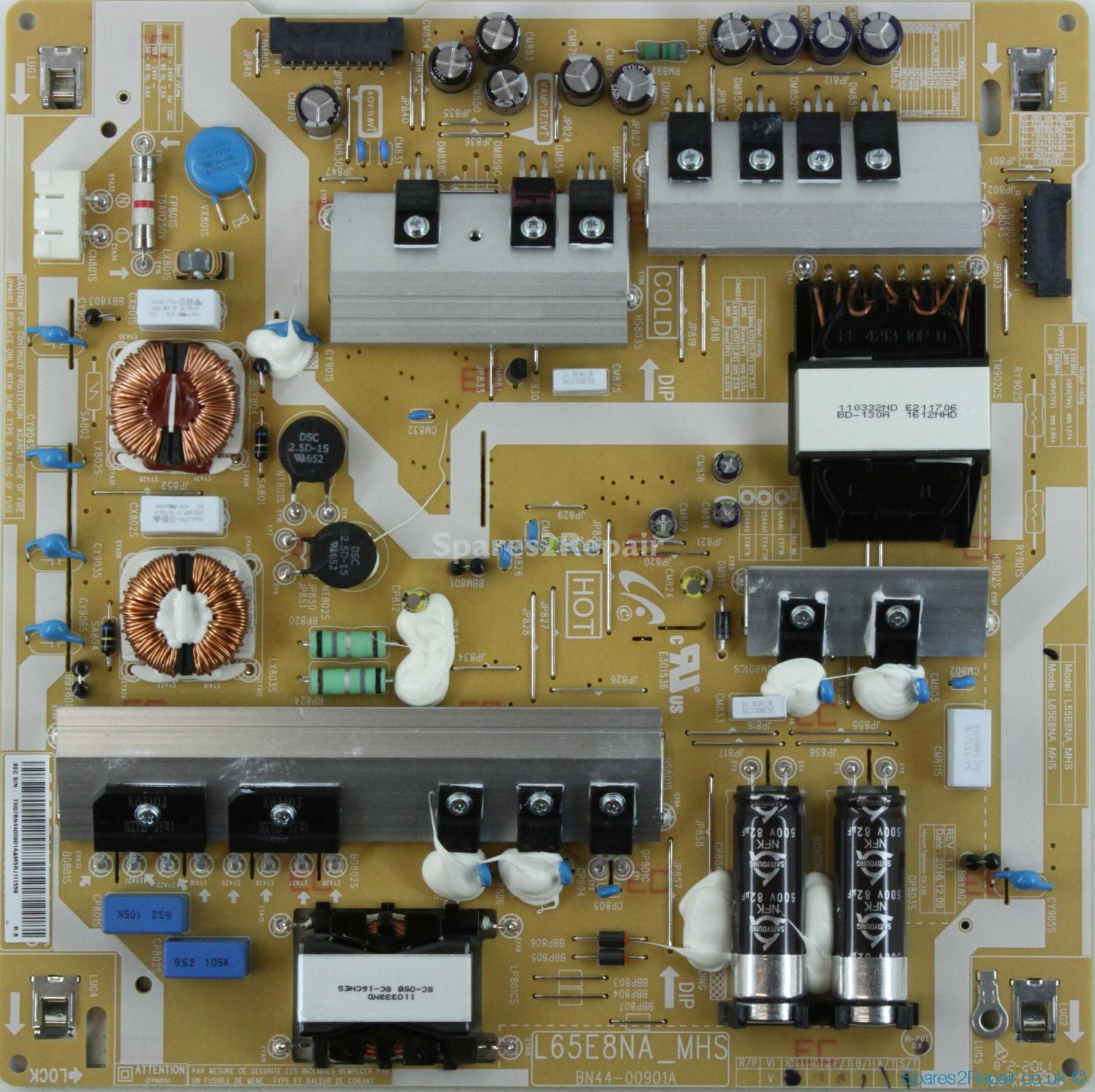 Samsung QE65Q8CAMT - Power Supply - BN44-00901A - REV:1.1 - L65E8NA_MHS