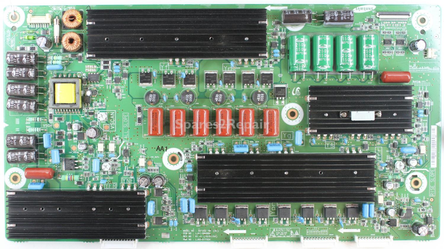 Samsung PS50C6900YK - YSUS - LJ92-01732A A1 - LJ41-08468A - R1.41 - 50 US2 YM (2L)