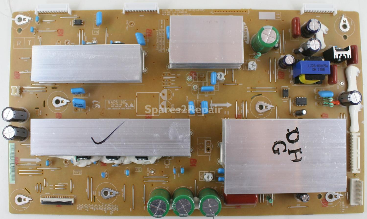 Samsung PS51D495A1K - YSUS - LJ41-09423A - R1.5 - LJ92-01760C A3 - 50DH/DF Y-MAIN