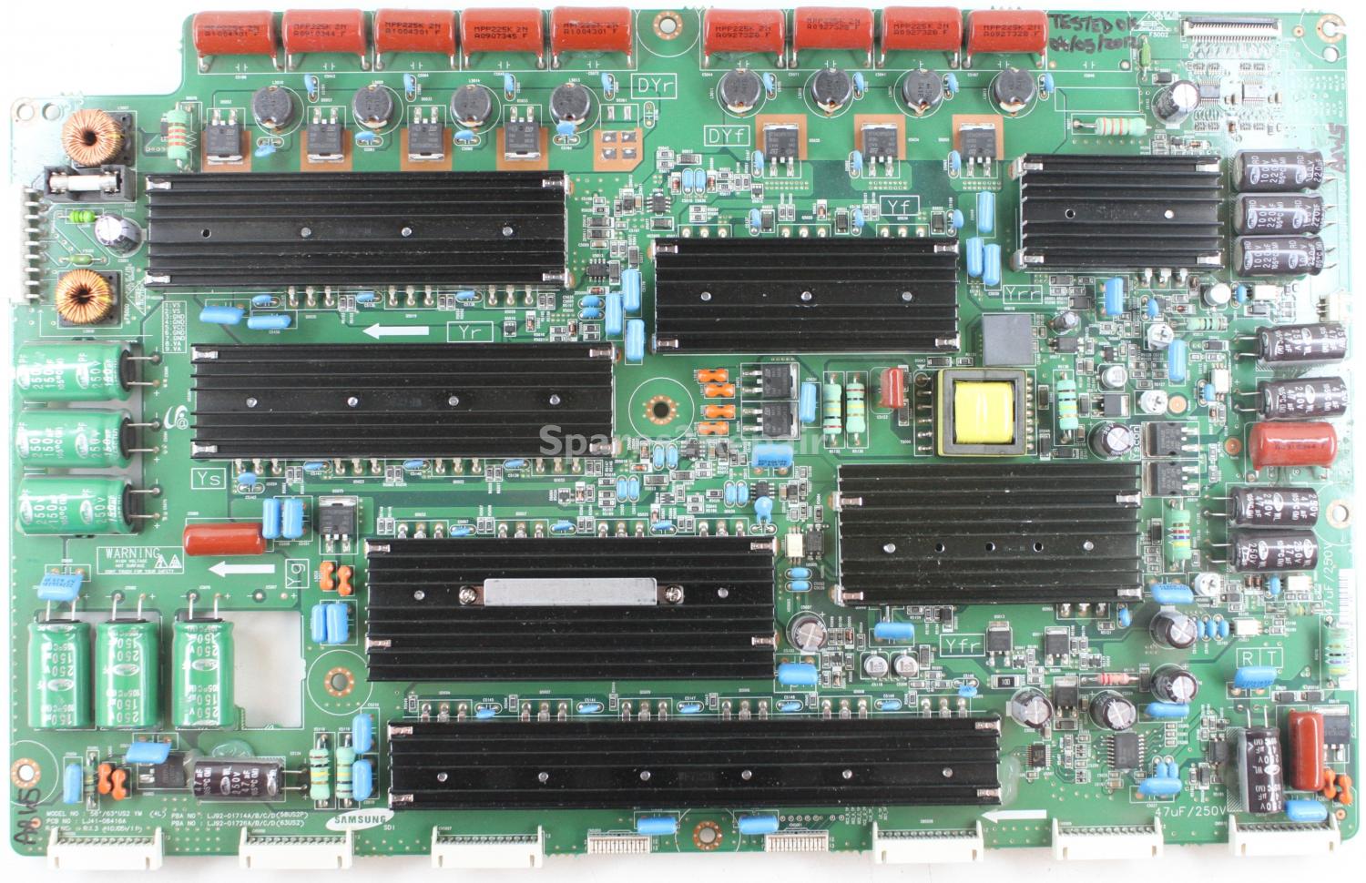 Samsung PS63C7000YK - YSUS - LJ92-01726A A5 - LJ41-08416A - R1.3 - 58/63 US2 YM (4L)