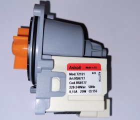 Askoll Drain Pump - T2121 - RS0777 - 220-240Vac 50Hz 0.15A 25W