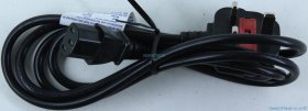 UK Mains Plug to Straight IEC C13 - 5A - 1.8M - Kettle Lead