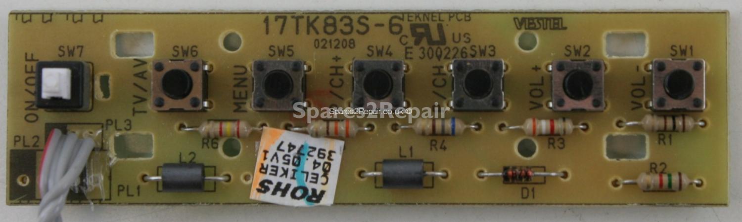 Xenius LCDX32WHD88 - Buttons - 17TK83S-6 - 021208